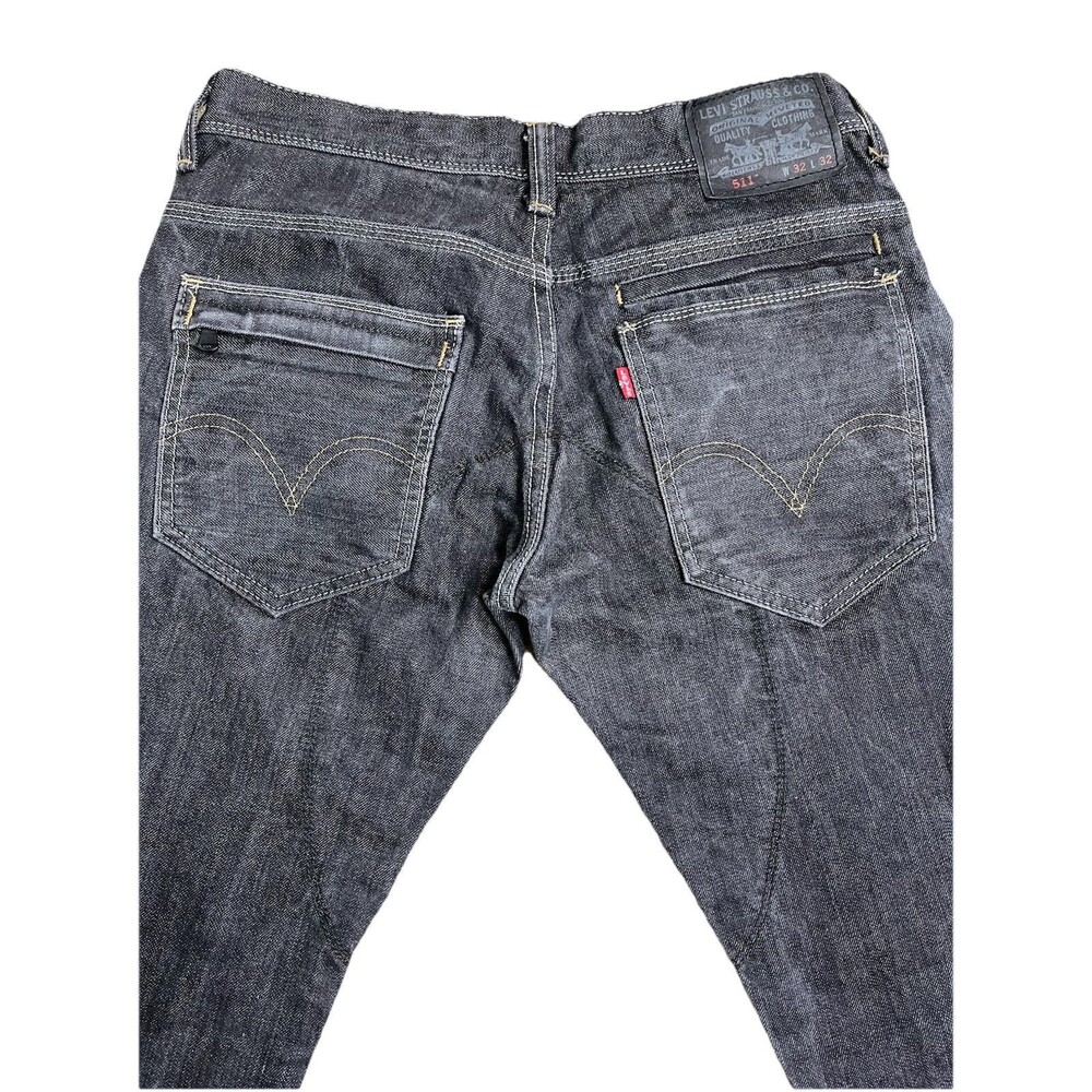 Levi’s 511 Slim Fit Jeans‎ 32x31.5 Dark Gray Utility Variant Angled Back Pockets - Picture 2 of 16